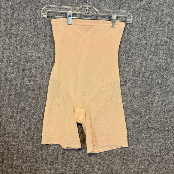 Miracle Suit Shorts Shapewear Women Large Beige High Waist Stretch Tummy Control - Picture 2 of 7